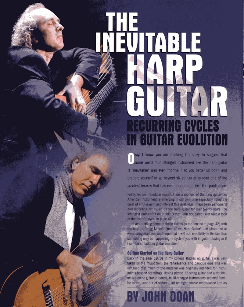 Fingerstyle Guitar Magazine - The Inevitable Harp Guitar - no.66 pg40