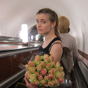 6.Russian Girl with Flowers