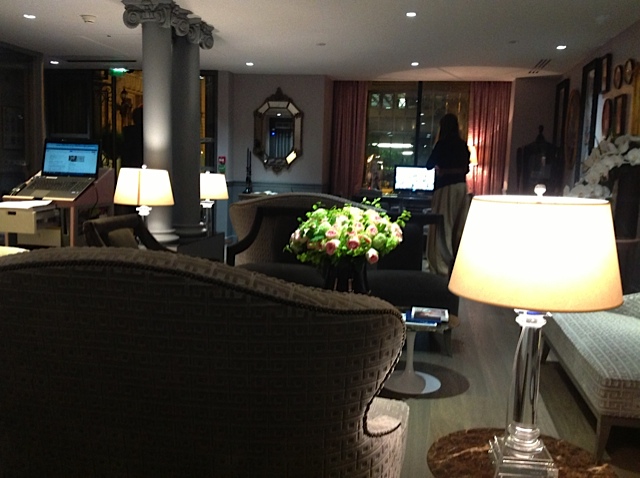 Hotel Favart Lobby in Paris.