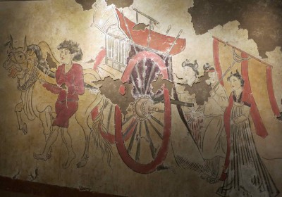 8. Mural 600 AD Oxen cart