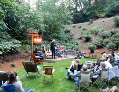 10. John Doan's Harp Guitar Retreat Concert in the Woods