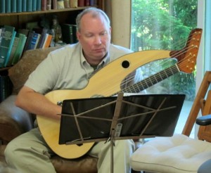 6. John Doan Harp Guitar Retreat Jay in Class