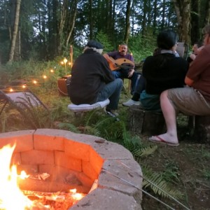 Harp Guitar Retreat 2013 Campfire14