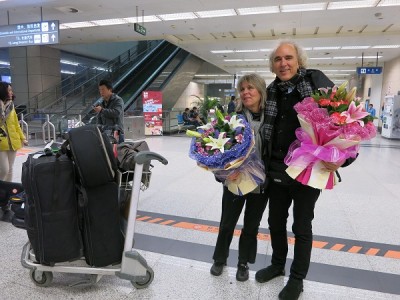 John and Deirdra Doan Floral Greeting Xian China.